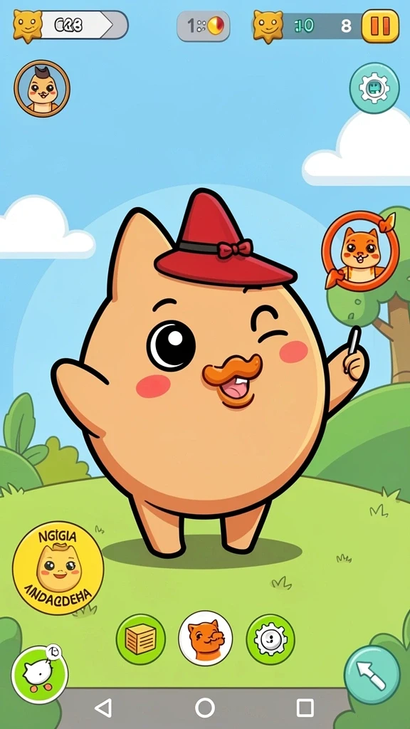 Tampilan dari karakter yang dapat dimainkan dalam game.