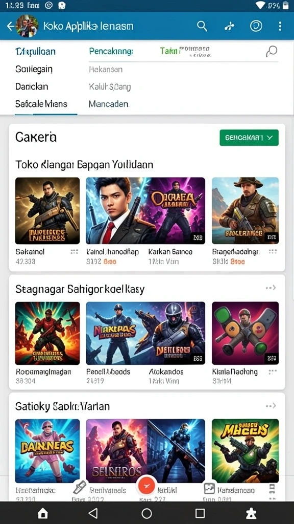 Tampilan karakter utama yang keren dan menawan.