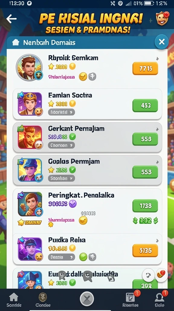 Tampilan antarmuka yang intuitif dan menarik.