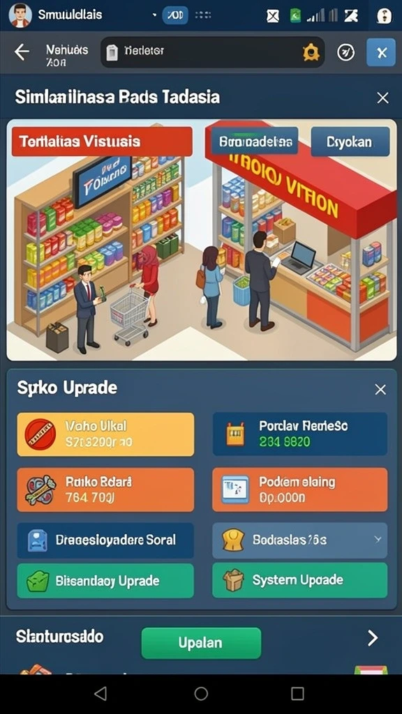 Tampilan awal yang menarik dan mengundang.