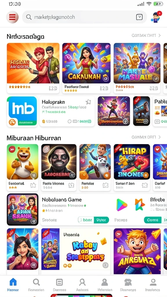 Tampilan antarmuka aplikasi yang menarik dan mudah digunakan.