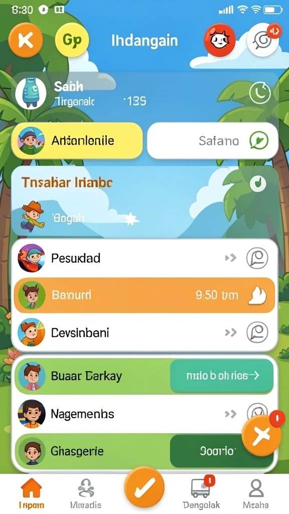 Fitur sosial yang memungkinkan interaksi dengan pemain lain.