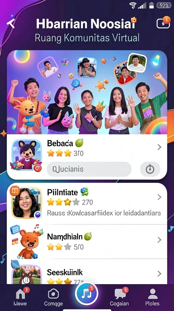 Tampilan antarmuka yang menarik dan user-friendly.