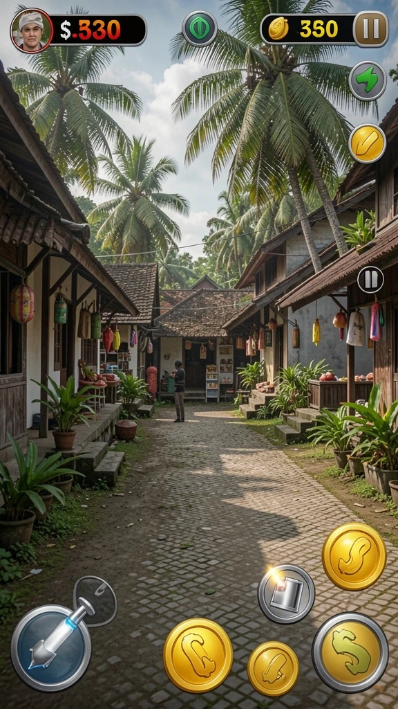 Screenshot menunjukkan antarmuka permainan yang menarik.