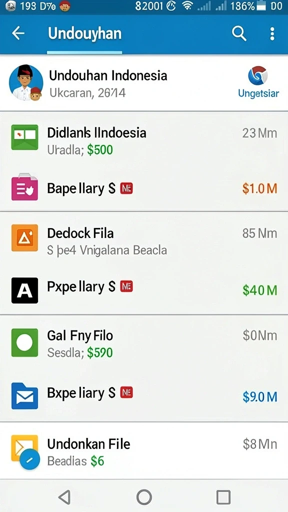 Tampilan awal game yang menarik dan memukau.