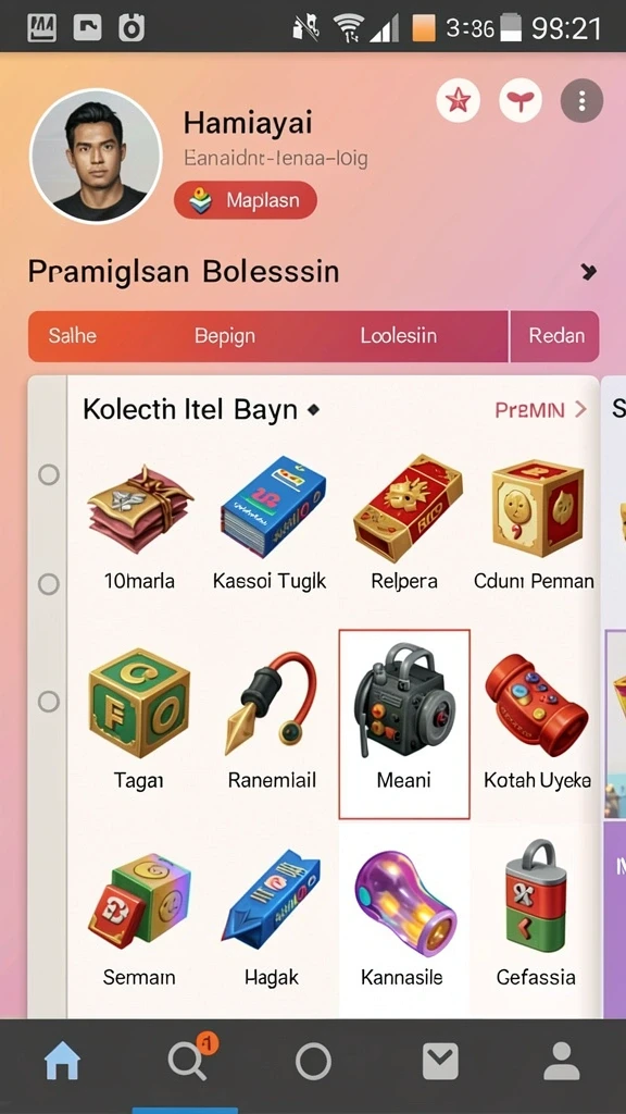 Proses pemilihan angka yang sederhana.