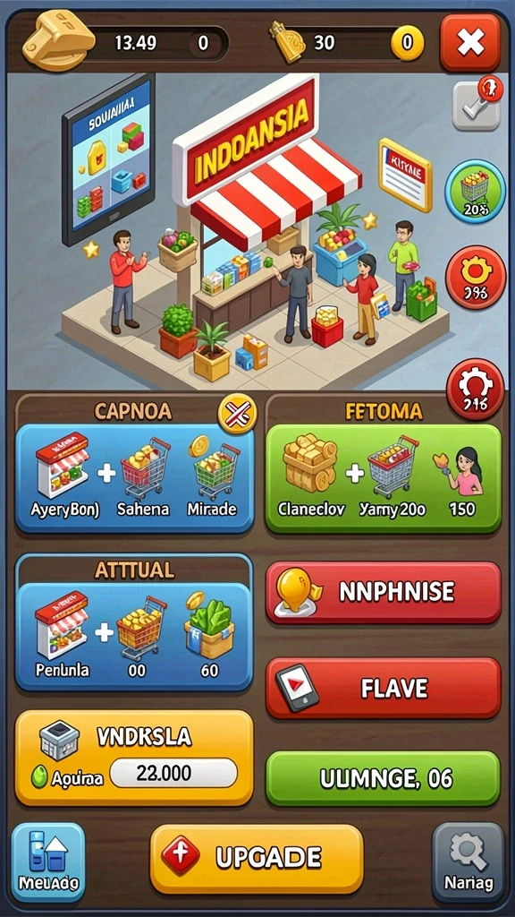 Screenshot menunjukkan karakter utama sedang berpetualang.