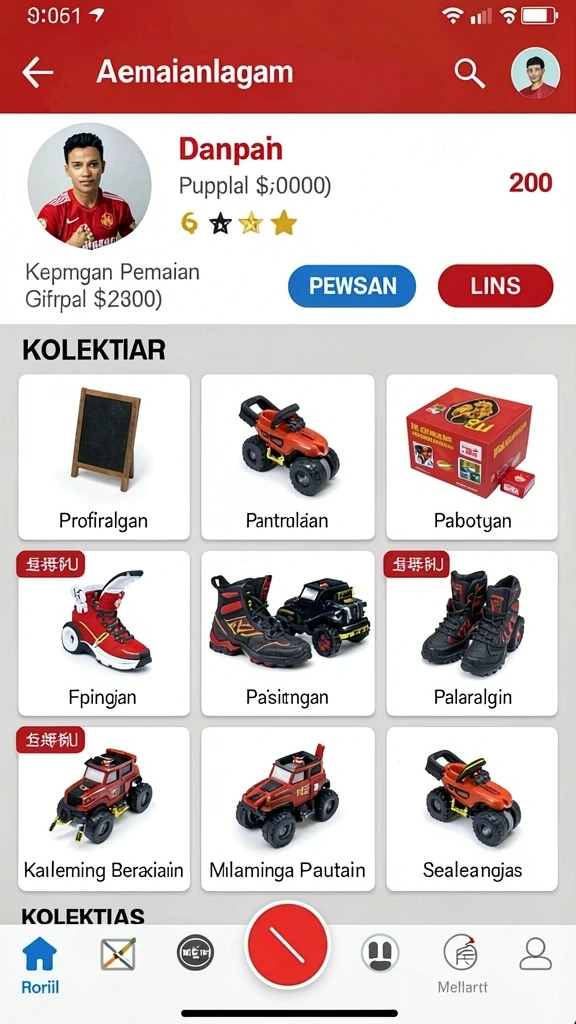 Karakter yang unik dan menarik.