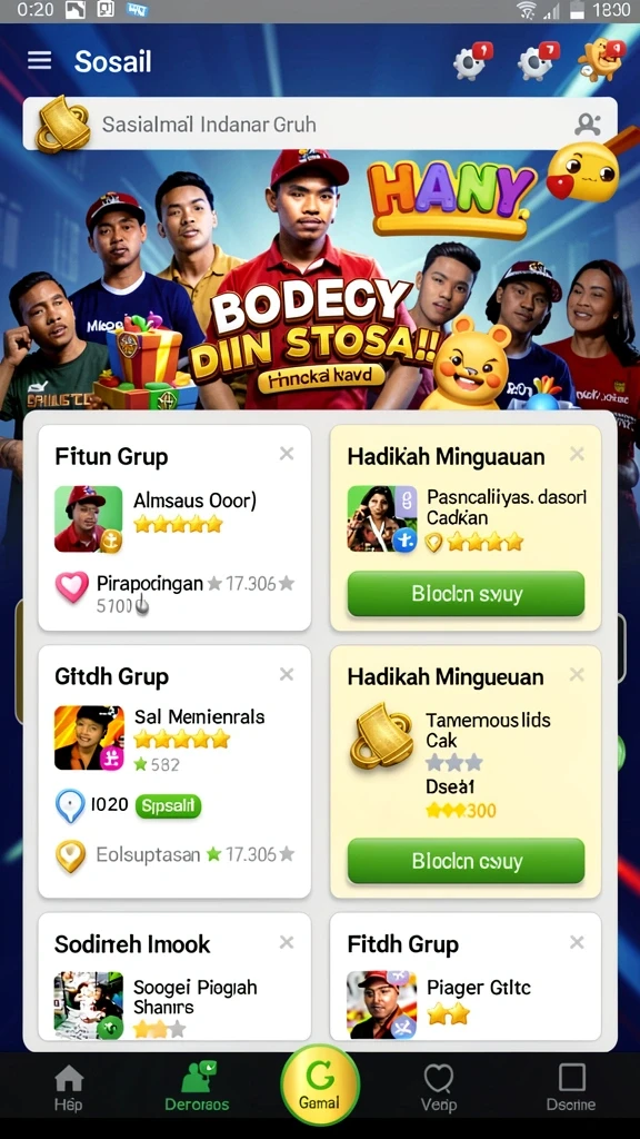 Karakter yang bisa disesuaikan dengan berbagai pilihan.