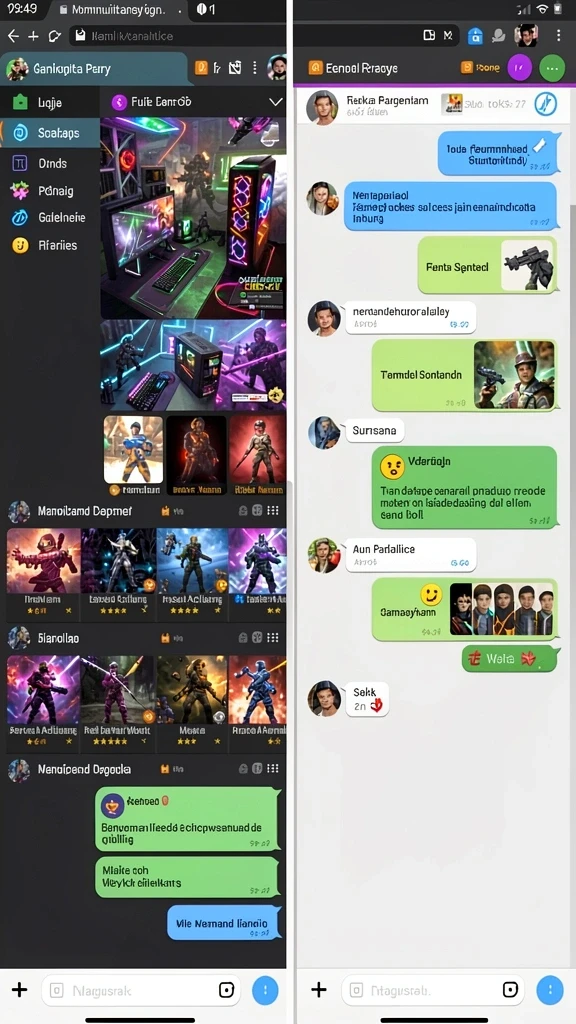 Momen seru saat berkompetisi dalam mode multiplayer.