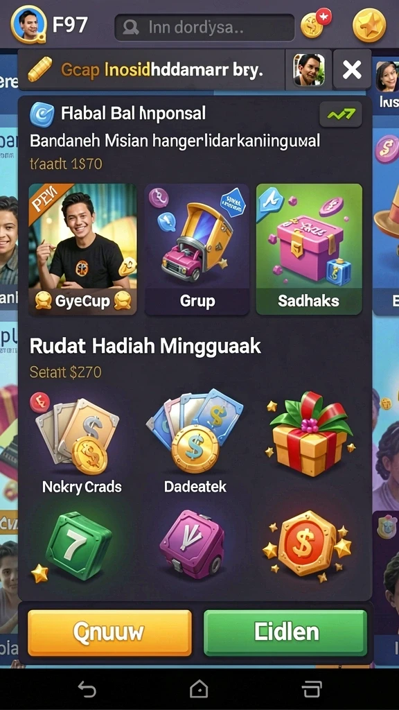 Fitur turnamen yang mengasah keterampilan bermain.