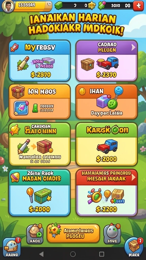 Mode permainan yang beragam dan menarik.