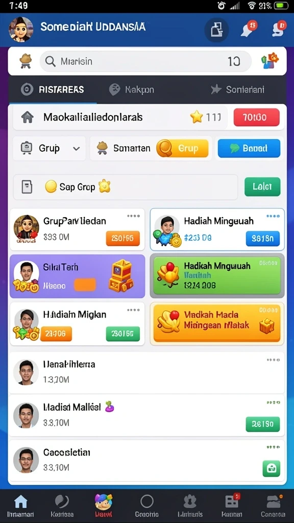 Tampilan antarmuka yang menarik dan user-friendly.