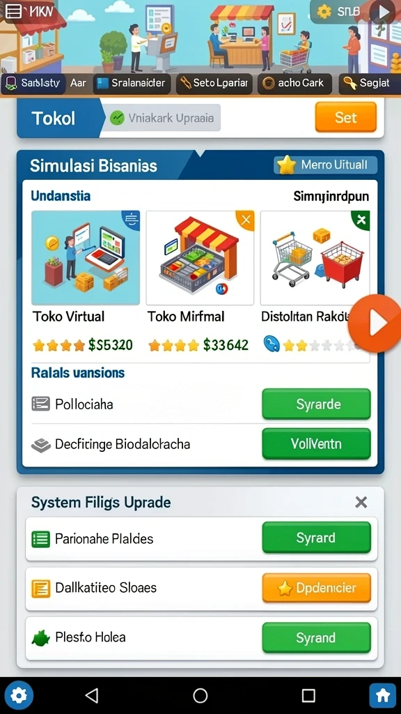 Tampilan antarmuka yang menarik dan ramah pengguna.