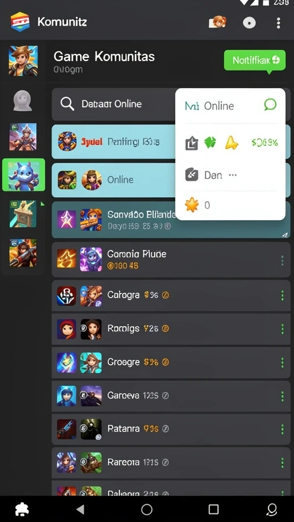 Fitur multiplayer untuk bermain bersama teman.