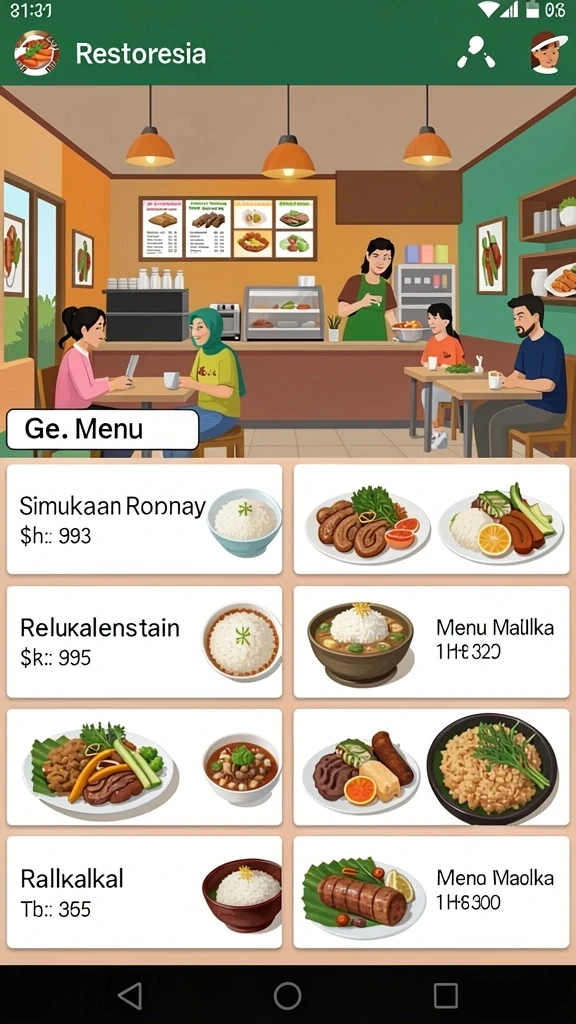 Tampilan antarmuka yang intuitif dan mudah dipahami.