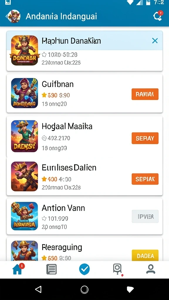 Tampilan antarmuka pengguna yang intuitif.