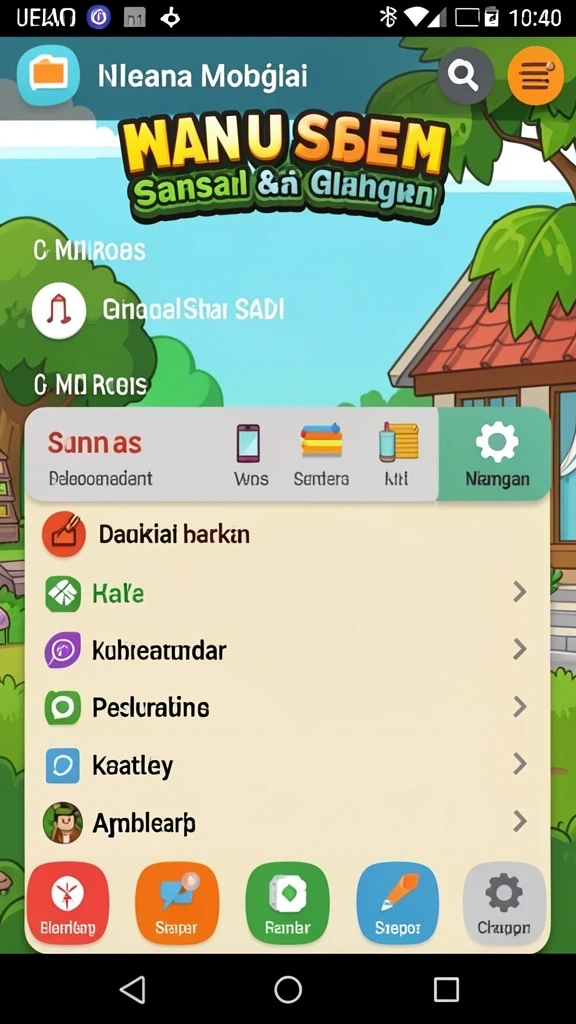 Tampilan kota futuristik yang memukau.