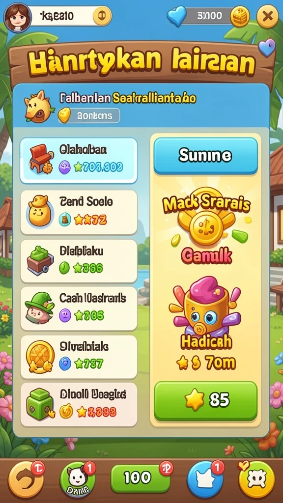 Karakter unik dengan kemampuan yang berbeda.