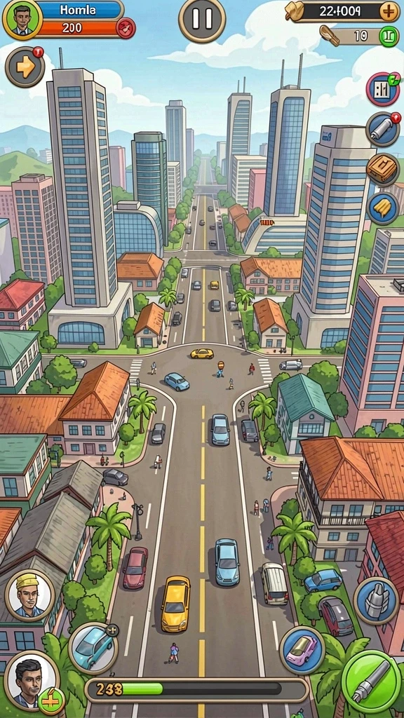 Tampilan antarmuka game yang user-friendly.
