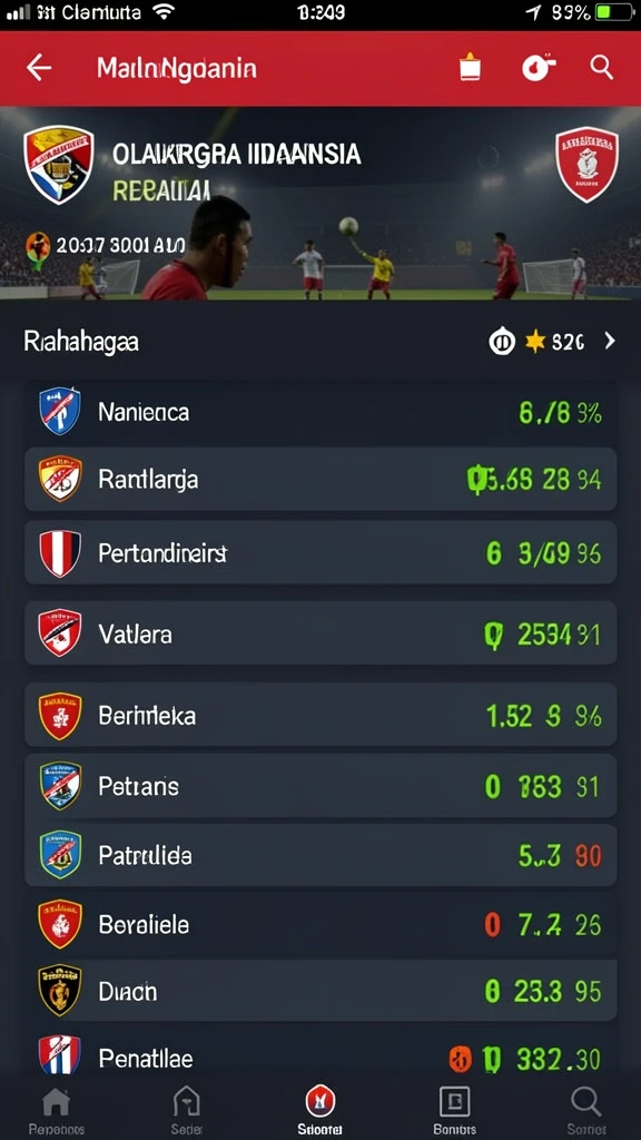 Layar ini memperlihatkan fitur reward yang menarik untuk pemain.