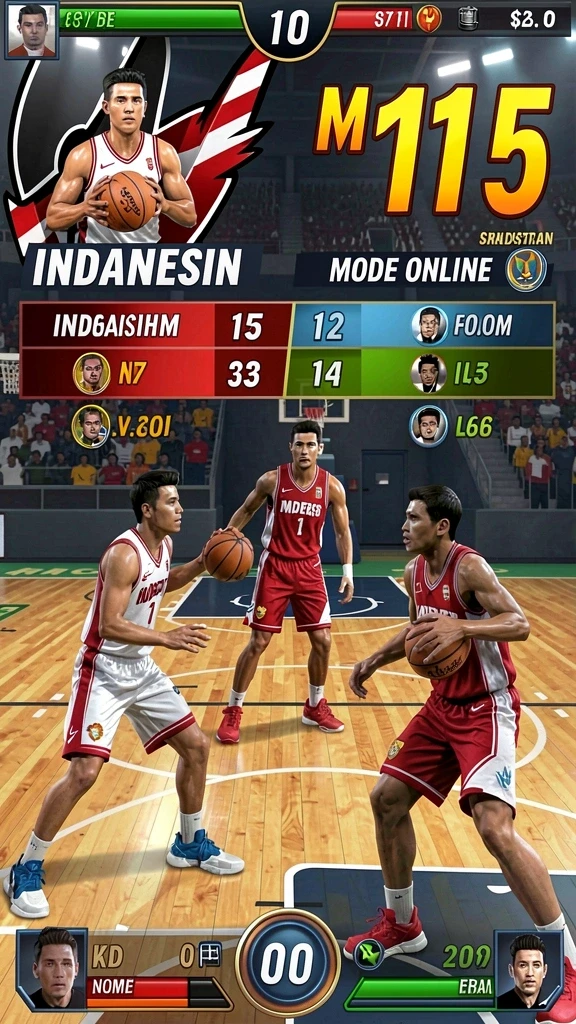 Tantangan seru dalam mode pertandingan multiplayer.