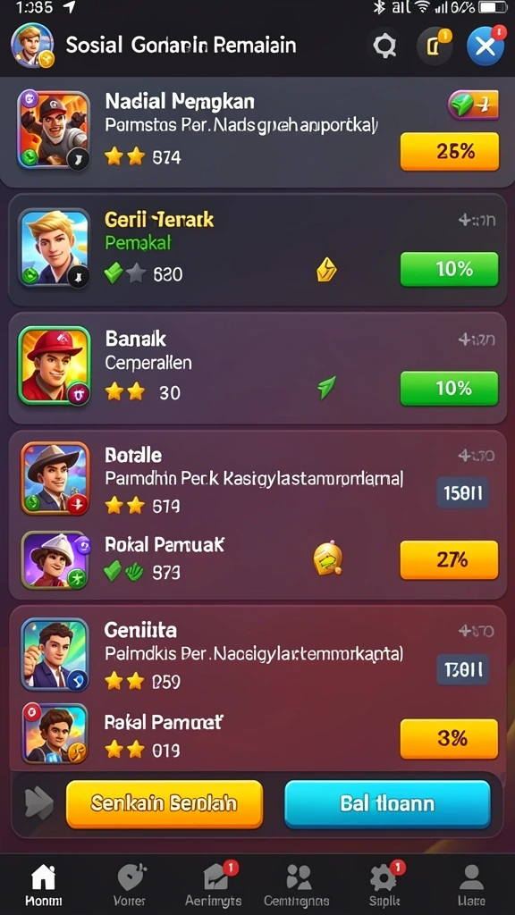 Berbagai tantangan keuangan yang mendidik.