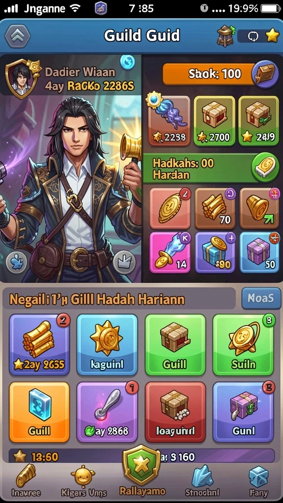 Visual indah dari lingkungan yang penuh petualangan.